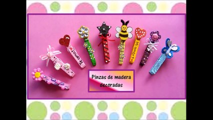 ♥PINZAS DE MADERA DECORADAS♥- ♥♥CREACIONES mágicas♥♥