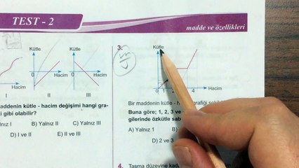 Fizik - Madde ve Özellikleri - Test 2