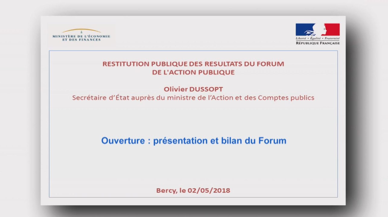 2 mai 2018 :  Restitution nationale du Forum de l'Action publique - Présentation et bilan du Forum de l'Action Publique