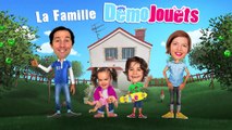 PISCINE CHALLENGE en famille - BATAILLE de pare-chocs GONFLABLES  Démo Jouets