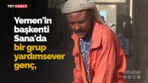 Yemen'de 500 gönüllü, temizlik işçileri için iftar verdi