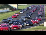 Ferrari traffic jam breaks world record - Silverstone 2012