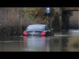 Man gets £100,000 Bentley stuck in flood water