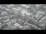 London city centre in the snow as seen from the Shard