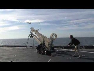 Launch and Recovery of ScanEagle Royal Navy's new surveillance UAV
