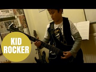 Talented rocker gets distinction in Grade 8 electric guitar at just 7 years-old