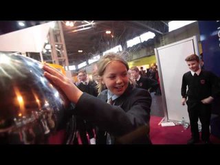 Pupils have a bad hair day at a Young Scientists & Engineers Fair