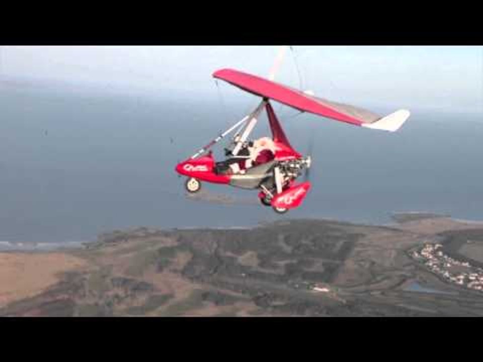 Scottish Santa ditches reindeer for a microlight