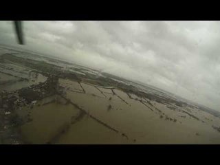 Aerial footage of the Somerset Floods