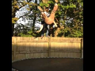 Man breaks back in trampoline stunt