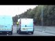 Van drivers pass drink from one van to another at 60mph on MOTORWAY