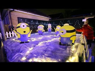 Granddad turns street into Minion Winter Wonderland