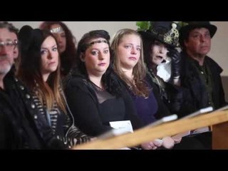 Scores of witches, fairies and druids gather for funeral of real-life WIZARD