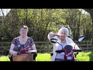 Pensioner tells of how she saved friend from robber - with her mobility scooter