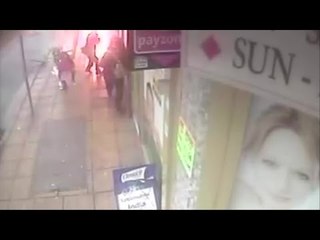 Miraculous escape for mother and her two children after manhole explosion