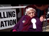 One of Britain’s oldest women cast her vote at grand age of 104