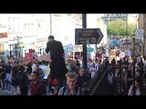 Anti-austerity march in Bristol against government spending cuts