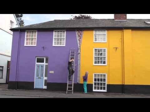 Off-the-wall makeover puts houses in ZIP code of their own