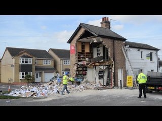 Ram-Raiders demolish house to steal ATM