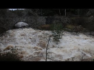 Scotland takes a battering as rivers Tweed and Tromie burst banks