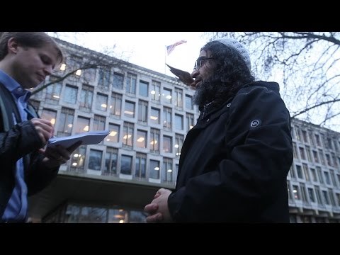 Protest outside US Embassy as ex British detainees call for Gitmo closure