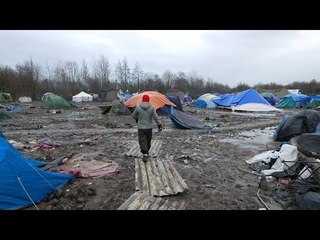 Desperate conditions in 'new Calais' camp which became mudbath after heavy rain
