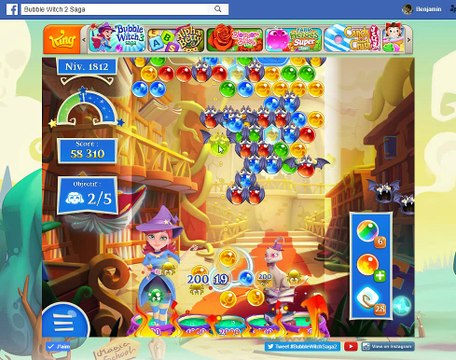 Bubble Witch Saga 2-Level 1812