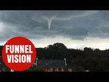 Stunning video of tornado-like funnel cloud, spotted in the Channel Islands