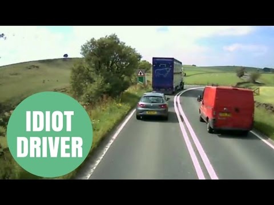 Dangerous Driver Speeds Round Blind Bend