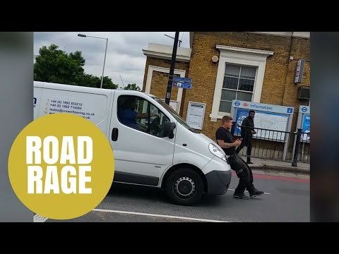 Pedestrian Shoved Down A New Cross Street By A Fuming Van Driver