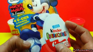 Play Doh Mickey Mouse Kinder Surprise Peppa Pig Plastic Eggs