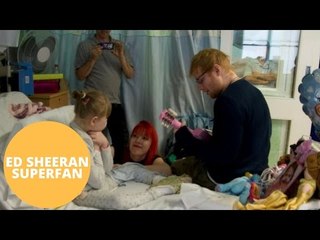 Ed Sheeran visits children's ward to serenade nine-year-old fan with rare brain condition