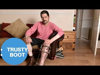 Work boot saves man's foot in horror smash