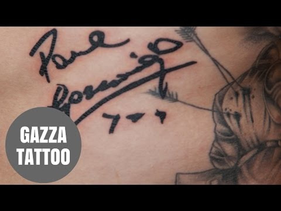 Gazza Fan Who Got The Ex-England Footballer To Sign His Ribs Gets It Tattooed