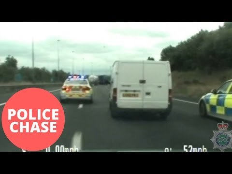 Robbers In A Transit Van Lead Police On A Terrifying Chase