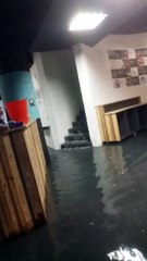 Bibliothèque Chiroux sous eau