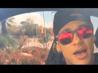Barcelona Star Neymar In Good Spirits Singing In His Car
