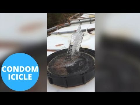 Freezing temperatures creates a rare ice spike