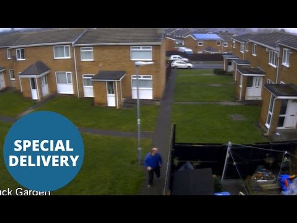 Delivery driver lobs package containing £50 worth of make-up over fence