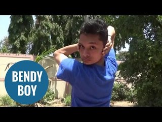 Boy vying for world record for most flexible man