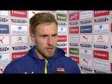 Arsenal 2-1 Crystal Palace - Aaron Ramsey Post Match Interview - Relieved After Late Win