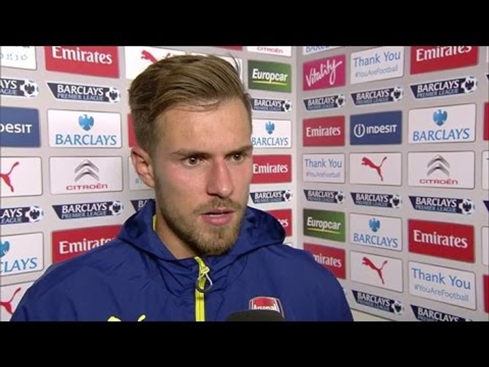 Arsenal 2-1 Crystal Palace - Aaron Ramsey Post Match Interview - Relieved After Late Win