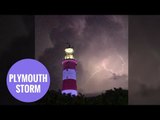 Terrifying lightning storms captured over Plymouth