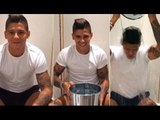 Marcos Rojo Takes On The ALS 'Ice Bucket Challenge' !!