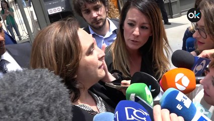 Ada Colau a la salida de la moción de censura