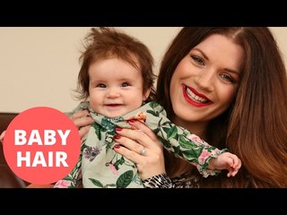 Adorable baby girl has so much hair people think she’s wearing a WIG