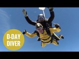 D-Day hero Verdun Hayes became the world's oldest tandem skydiver