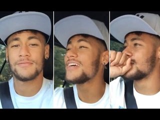 Neymar Jr Sings Along To Music In His Car