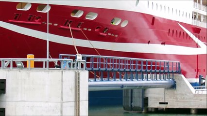 Viking Line Grace avgår från Mariehamn 14 01 2017