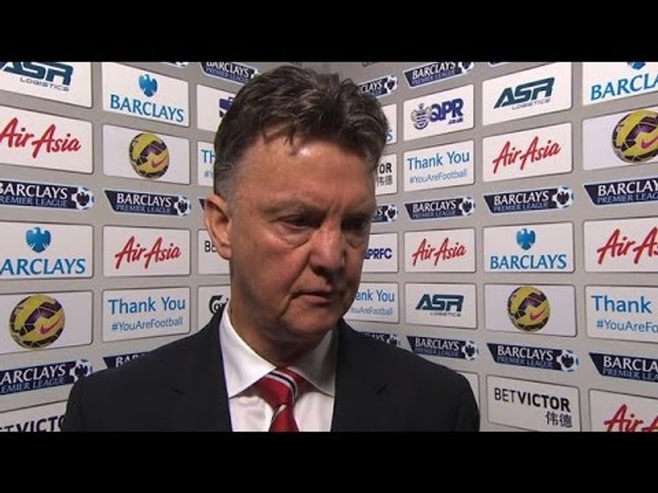QPR 0-2 Man Utd - Louis Van Gaal Post Match Interview - Queens Park Raisins !